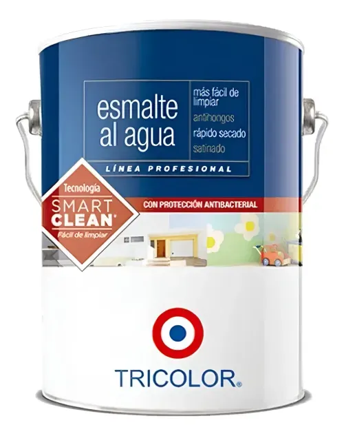 Esmalte Agua Satinado Línea Profesional Base A Galón Tricolor