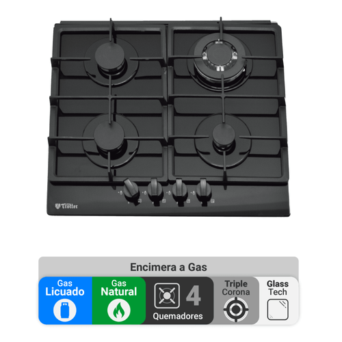 Encimera Gas on Glass AT-XN Modelo Kassel FFT FFD Trotter