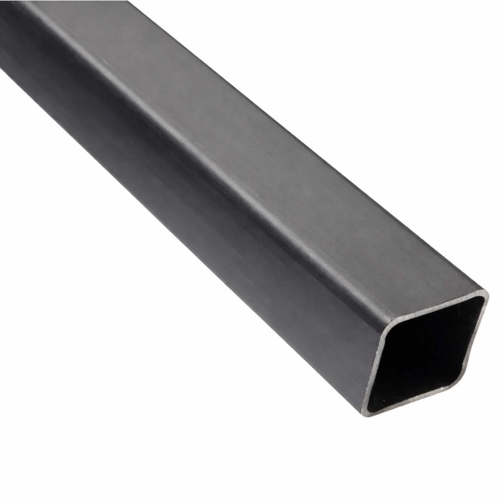 Tubo Quadrato In Acciaio St37 Nero – 25x25x2 Mm, Lunghezza 1000 Mm, Per Costruzioni In Acciaio