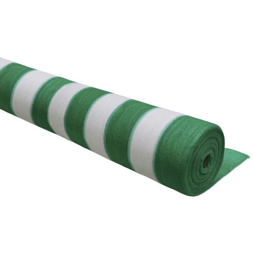 Malla Raschel Verde/Blanco 2.10 x 5 m Rollo 80% Protección Marienberg