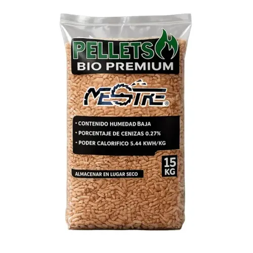 Pellet de Madera 15 Kg 100% Nacional Nativa Mestre