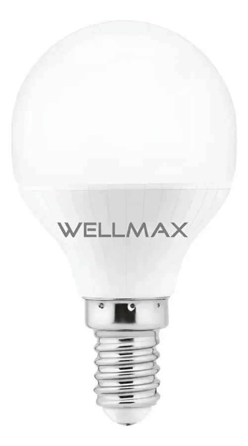 Ampolleta LED Mini Bola 6 W E14 Luz Fría Wellmax