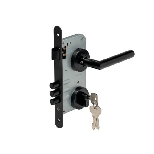 Cerradura de Embutir con Manilla 9480 Acceso Negra Odis