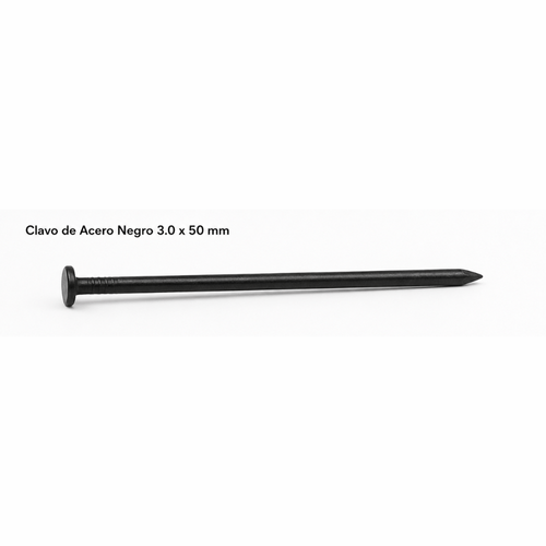 Clavo de Acero Negro 3.0 x 50 mm Genérico
